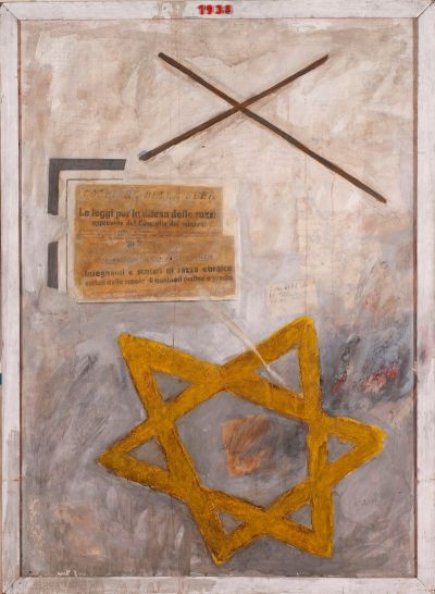 Bruno Canova,1938,1973, collage, acrilico